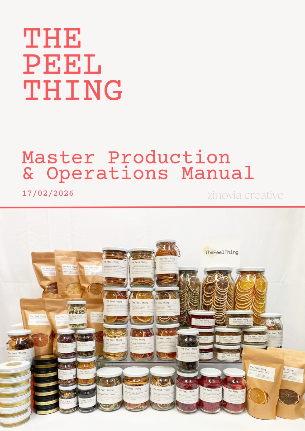 The Peel Thing master production & operations manual - cover
